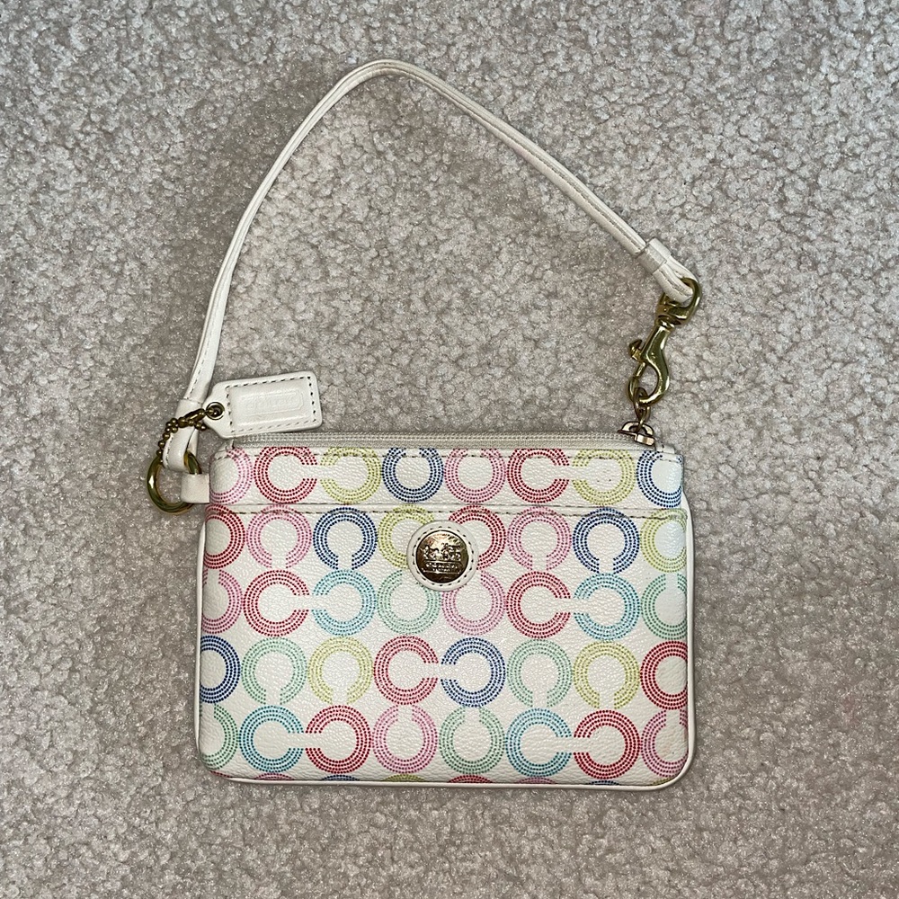 Coach Wristlet | Waverly Op Art Multi C Zip